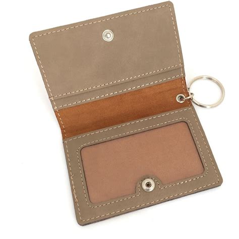 id card holder with keychain